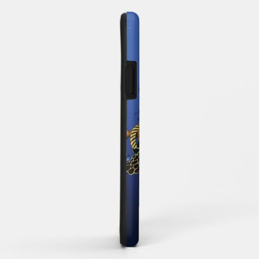 Zee Turtle Green Blue Case-Mate iPhone Case (Achterkant/rechts)