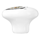 Zee Turtle Green Blue Keramische Knop (Zijkant)