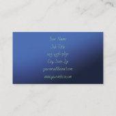 Zee Turtle Green Blue Visitekaartje (Achterkant)