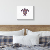 Zee Turtle Halloween Spider-Web Pumpkin Ghost Hall Canvas Afdruk (Insitu (Slaapkamer))