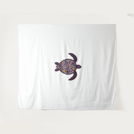 Zee Turtle Halloween Spider-Web Pumpkin Ghost Hall Wandkleed (Voorkant (horizontaal))