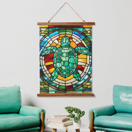 Zee Turtle Hangend Wandkleed (Woonkamer)