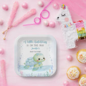 Zee Turtle Hatchling Boy Baby shower Papier Papieren Bordje (Feest)