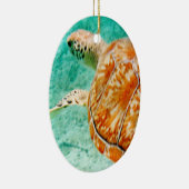 Zee Turtle Keramisch Ornament (Rechts)