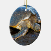 Zee Turtle Keramisch Ornament (Rechts)