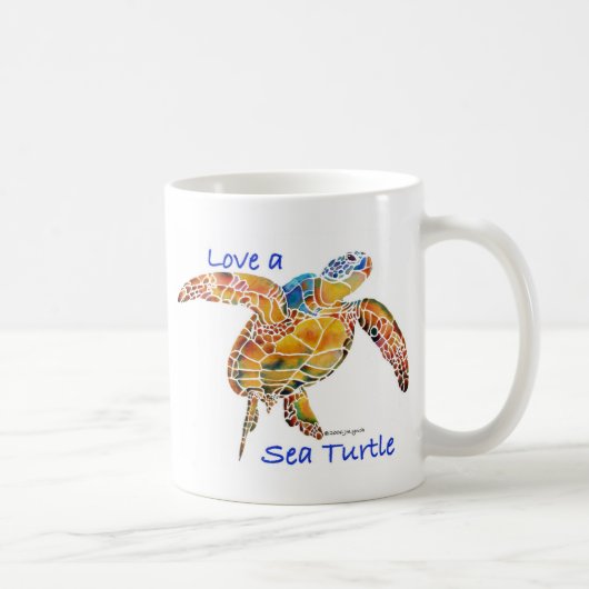 Zee Turtle Koffiemok (Rechts)