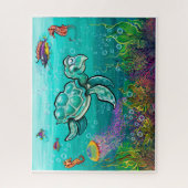 Zee Turtle Legpuzzel (Verticaal)