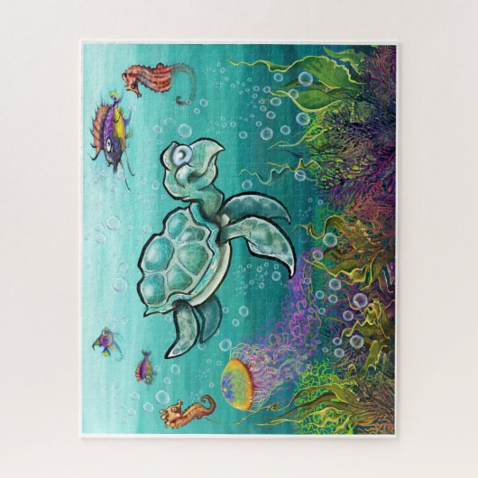 Zee Turtle Legpuzzel (Verticaal)