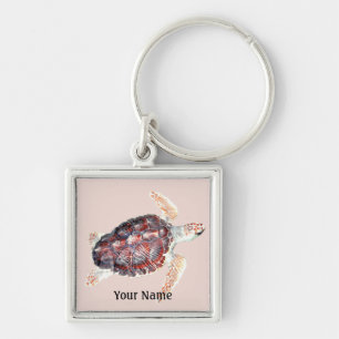 Zee Turtle Loggerhead Sleutelhanger
