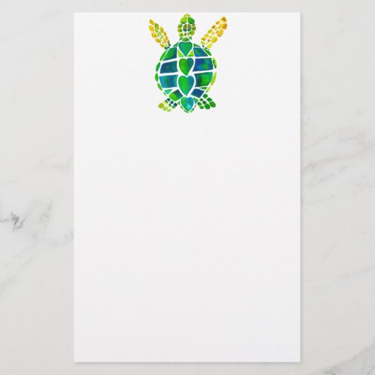 Zee Turtle Love Collectie Briefpapier (Voorkant)