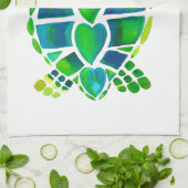 Zee Turtle Love Collectie Theedoek (Gevouwen)