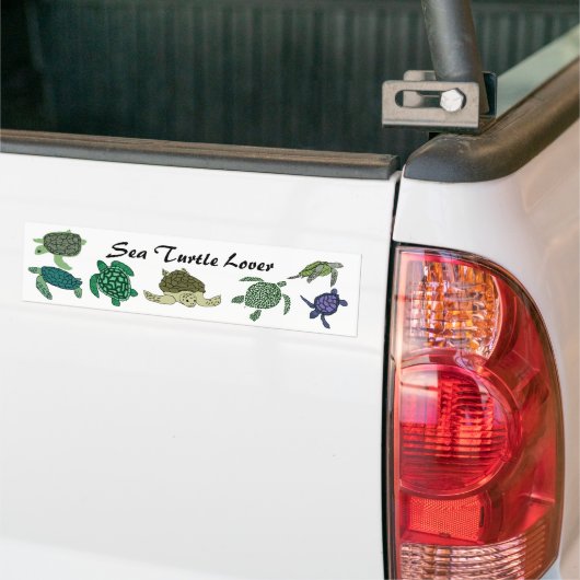 Zee Turtle Lover bumper sticker (Op Truck)