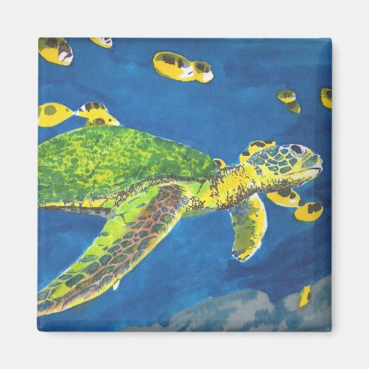 Zee Turtle Magneet (Voorkant)