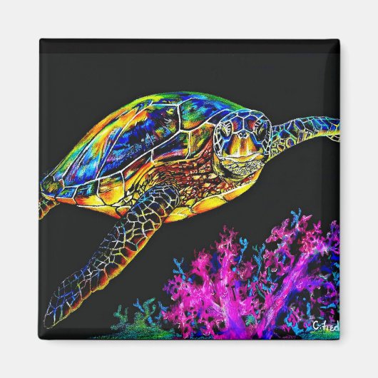 Zee Turtle Magneet (Voorkant)