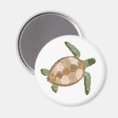 Zee Turtle Magnet Magneet (Voorkant / Achterkant)