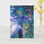 ZEE TURTLE MANICTION KAART (Gele Bloem)