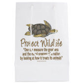 Zee Turtle Medium Cadeauzakje (Achterkant)