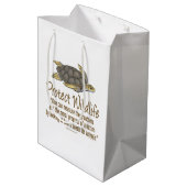 Zee Turtle Medium Cadeauzakje (Achterkant Gekanteld)