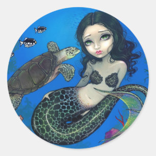 "Zee Turtle Mermaid" Sticker