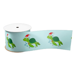 Zee Turtle met Santa Hat 3 inch Lint