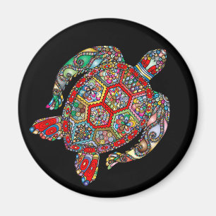 Zee Turtle Mosaic Magneet