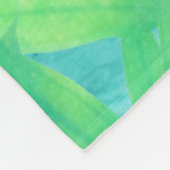 Zee Turtle Ocean Beach Art Elegant Tropical Chic Fleece Deken (Hoek)