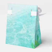 Zee Turtle Ocean Beach Tropische aangepaste gunst Bedankdoosjes (Achterkant)