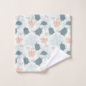 Zee Turtle Ocean Pattern Art Bad Handdoek (Wasdoekje)
