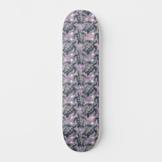 Zee Turtle Ocean Pattern Skateboard (Voorkant)