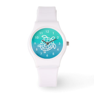 Zee Turtle Ocean Waterverf polshorloge Horloge