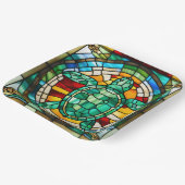 Zee Turtle Papieren Bordje (Gebogen)