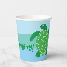 Zee Turtle Party Papieren beker