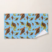 Zee Turtle Pattern Bad Handdoek (Handdoek)