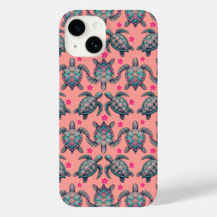 Zee Turtle Pattern Case-Mate iPhone 14 Hoesje