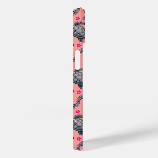 Zee Turtle Pattern Case-Mate iPhone Case (Achterkant / Rechts)