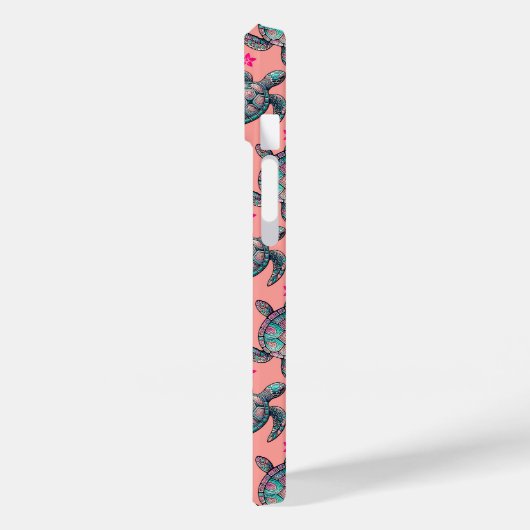 Zee Turtle Pattern Case-Mate iPhone Case (Achterkant / Links)