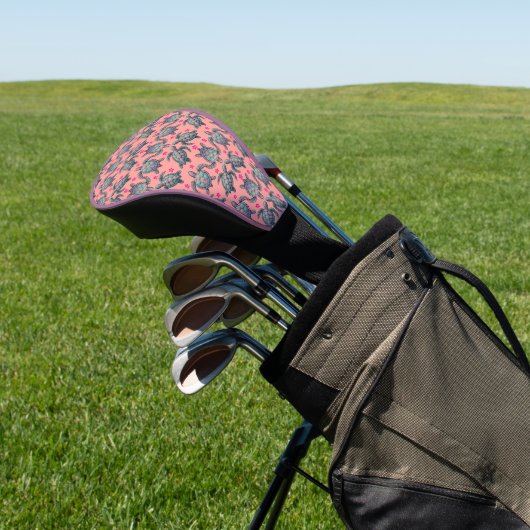 Zee Turtle Pattern Golfheadcover (Insitu)