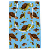Zee Turtle Pattern Medium Cadeauzakje (Voorkant)