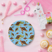 Zee Turtle Pattern Papieren Bordje (Feest)