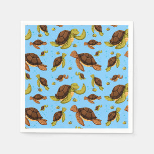 Zee Turtle Pattern Servet