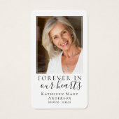 Zee Turtle Photo Herdenking Prayer Kaart (Achterkant)