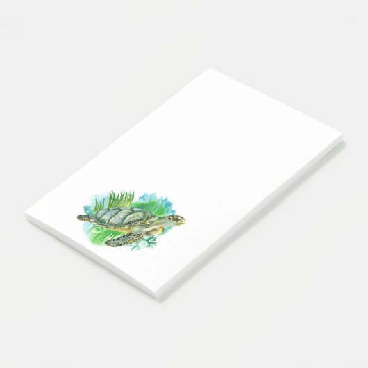 Zee Turtle Post-it® Notes (Schuin)