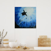 Zee Turtle Poster (Keuken)