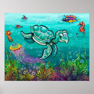 Zee Turtle Poster