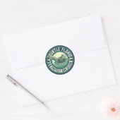 Zee Turtle Protection Ronde Sticker (Envelop)