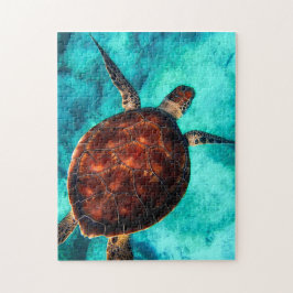 Zee Turtle Puzzle Legpuzzel