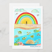 Zee Turtle Rainbow Beach Denken aan jou (Voorkant / Achterkant)