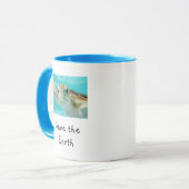 Zee Turtle redt de aarde Mok (Voorkant links)