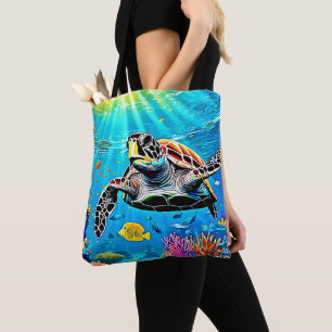 Zee Turtle Reef Life Draagtas