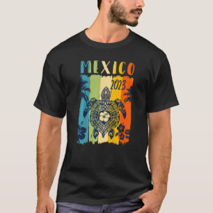 Zee Turtle Retro Mexico Family Vacking T-shirt
